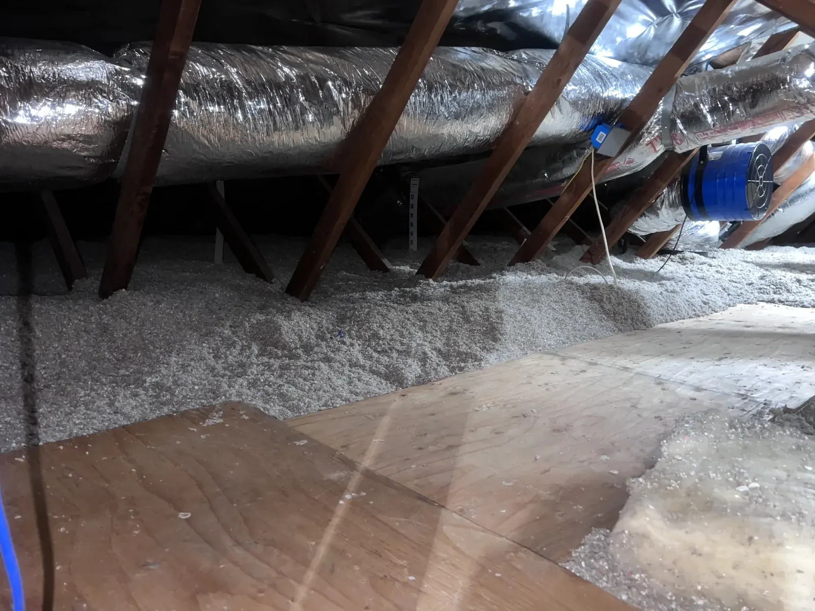 Attic on a Hunter's Insulation job