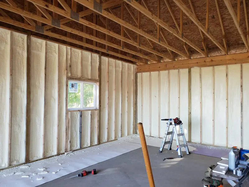 Walls insulated on a Hunter's Insulation job