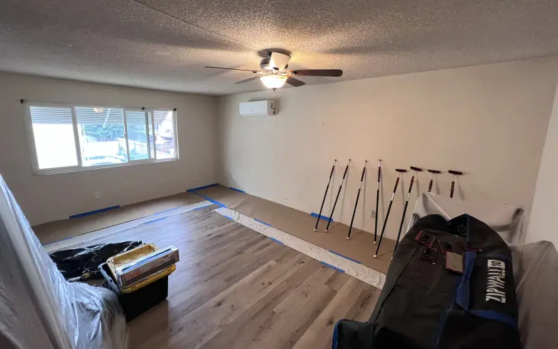Room after drill and fill wall insulation